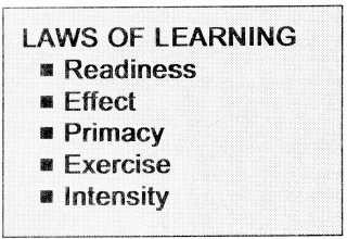 laws of learning