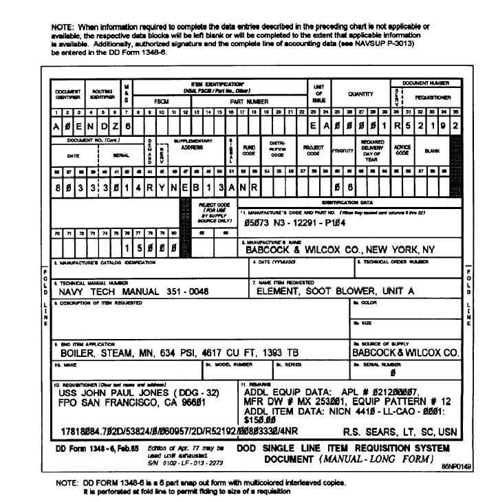 Figure 5 2 Example Of A Non Nsn Requisiton Dd Form 1348 6